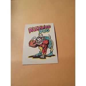 1983 General Mills Zero Heros Trading Card Sticker Card Vintage #40 Dazzling Dog